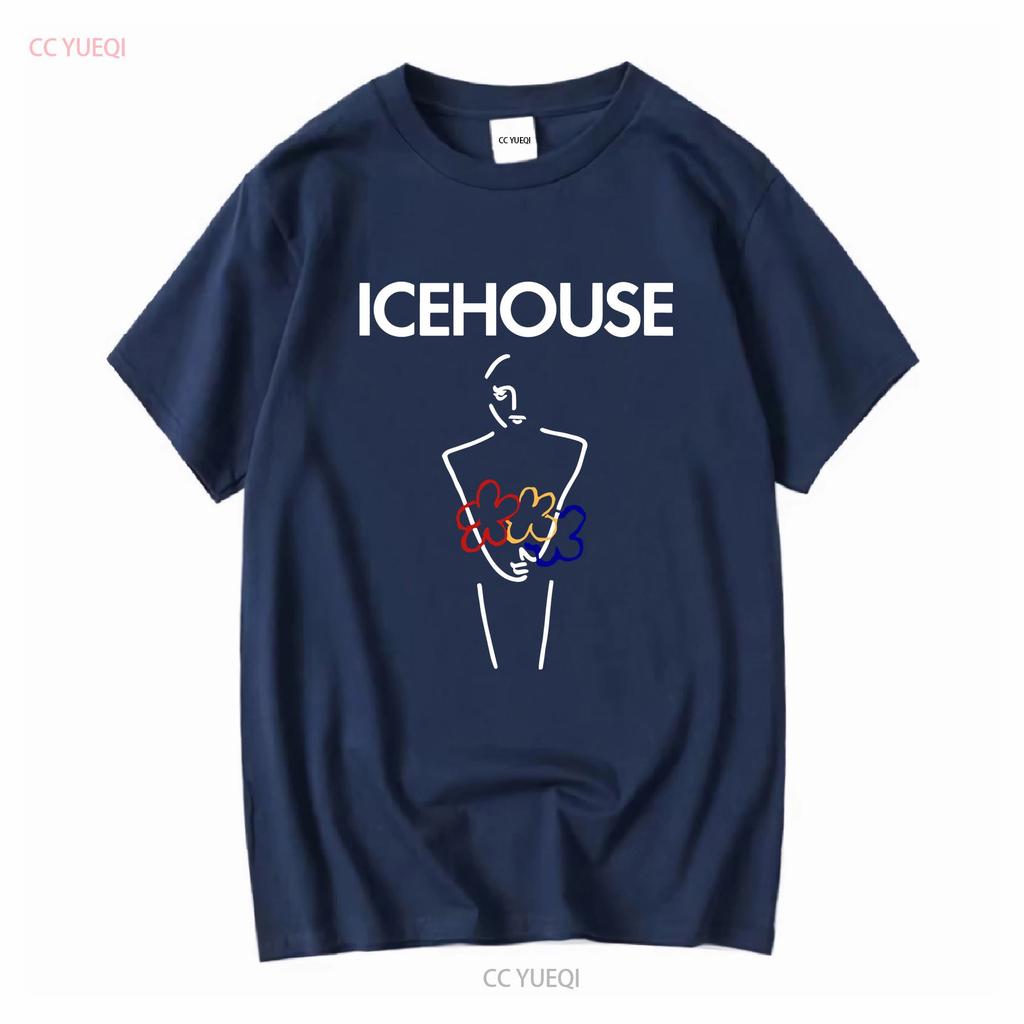Icehouse Man of Colours Banda de Rock Camiseta de Algodón Negra para Hombre S 5XL manga larga o corta vintage Lavada streetwear Elegante
