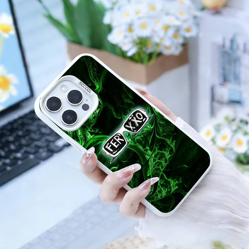 Singer F-Feid Ferxxo SIXDO Phone Case For iPhone 16,15,14,13,12,17,Pro,MAX white Matte Shockproof Cover
