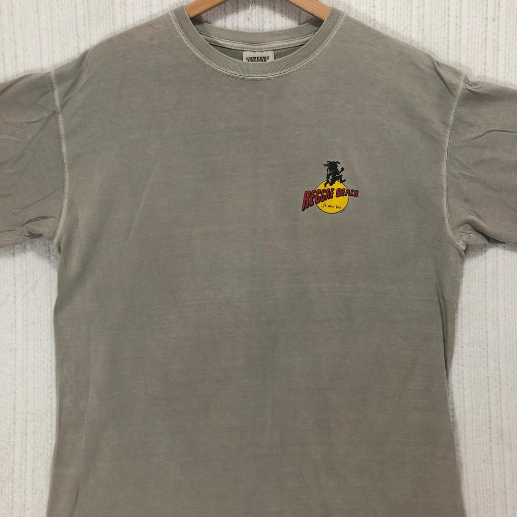 Vintage Comfort Colors Chouinard St Kitts Reggae Beach Bar Shirt Rush Slowly L Unisex T-Shirt