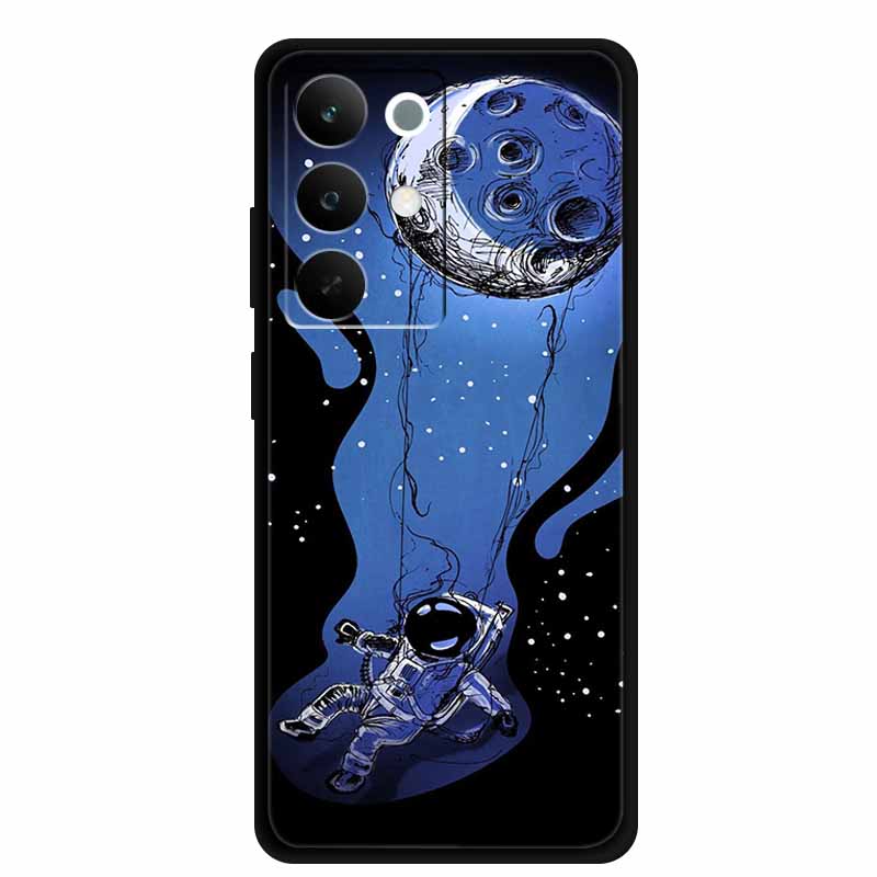 

Чохол для телефону Realme C85 5G 2025 Квіти Чорний Силіконовий М яка Задня Кришка Чохол Для Realme C85 Pro Чохол 6.8 C 85 Pro Coque Funda Realme C85 5G