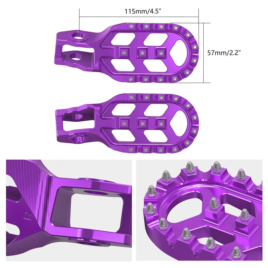 NICECNC For Stark Varg EX For Stark Varg MX 2024-2025 Motorcycle Forged Foot Pegs Offset Footrests Extender Electric Dirt Bike