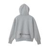 Champion Script Logo Hooded Long Oxford Size L Women's WRAP-AIR Sweatshirt, Sleeve, Stretch, Warm, Gray, (CW-YS102)