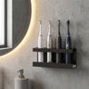 Space Saving Electric Toothbrush Stand Plastic Storage Rack 4-Slot Toothbrush Holder  Shower