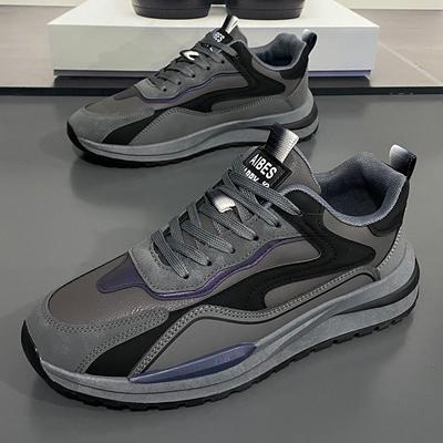 Chaussures de sport décontractées pour hommes, résistantes à l'usure, chaussures de course, de loisirs, de basket-ball, de planche, à lacets