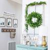 30cm Artificial Green Leaves Wreath Berry Garland Front Door Window Wall Decor