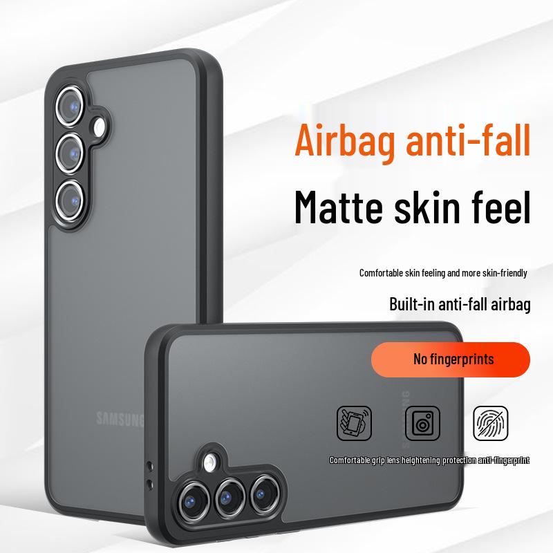 Samsung S24 Ultra Drop-Proof Qi Armor Matte Case - Cross-Border Compatible, Hot-Selling, Protective for S24 FE and A25.