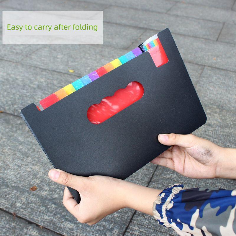 A5 Folder Large Capacity Expanding File Financial Invoice Folder Ticket Clips Folder Multi-Layer Classification Document Storage Box