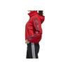 Adidas Floral Logo Fleece-Lined Hooded Jacket Women Jacket Red GG0769