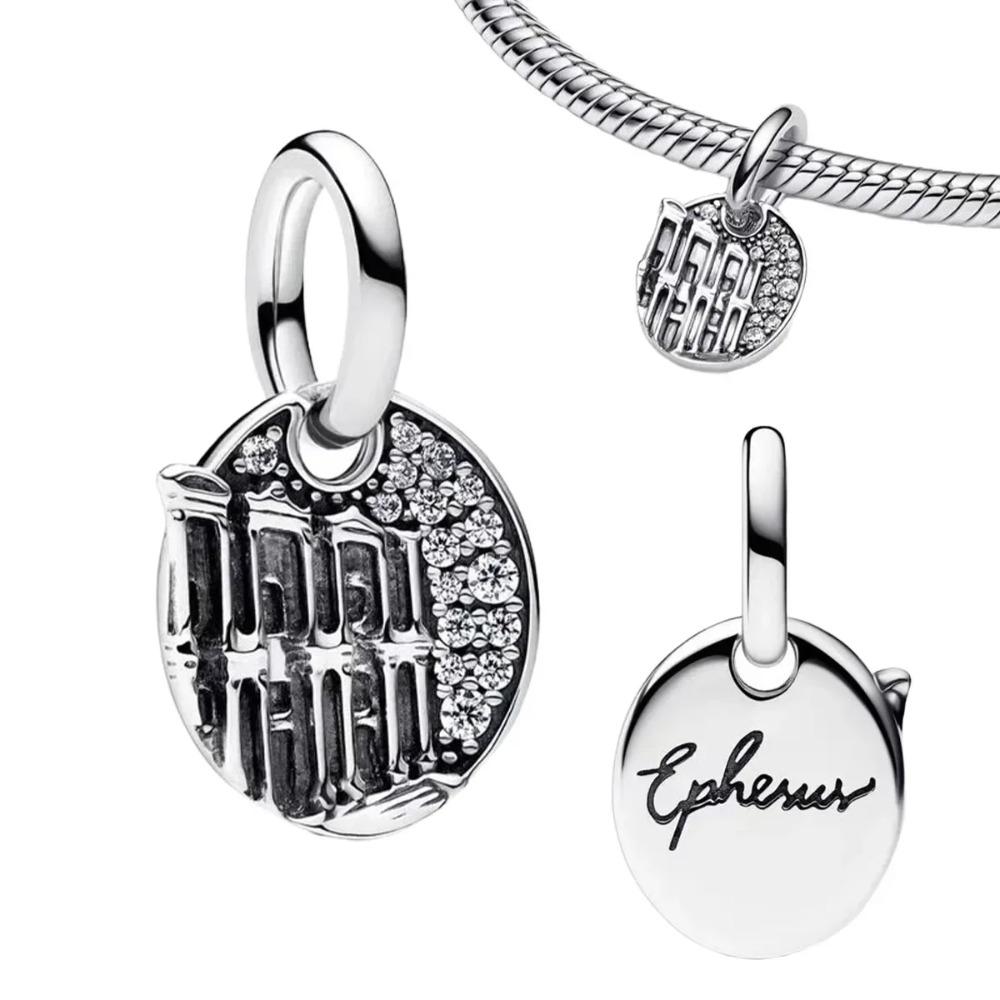 925 Silver Cross Charms Iron Throne Jesus Pendant Christian Necklace Beads Fit Bracelets Fine Jewelry DIY Gift