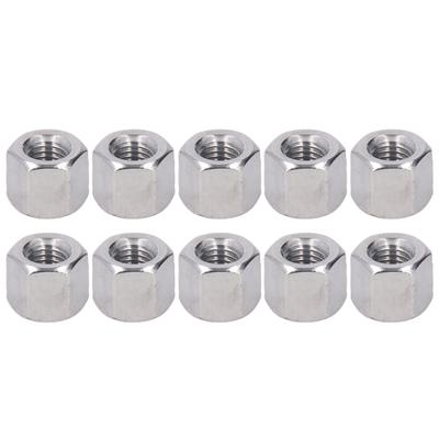 10Pcs Hex Coupling Nut Stainless Steel Rustproof M10 Connector Nut for Bolts Studs