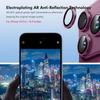 AR Anti-reflection Diamond Ring Camera Lens Glass Full Film For iPhone 18 Pro /18 Pro Max, Static Adsorption Anti-Scratch Lens Protector