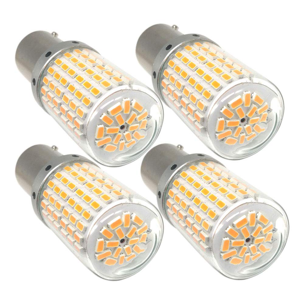 

Светодиодный указатель поворота Autart S25, Янтарный, Оранжевый, Желтый, Высокая защита от вспышек, Встроенный канселлер, Контактный S25 Single 1156 BAU15S