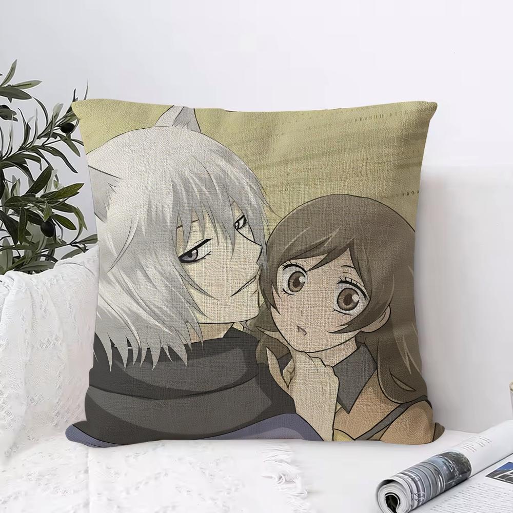 KKamisama Hajimemashita Cushion Cover Eco Linen Pillow Case DoubleSided Print Breathable Durable Zipper Home Decor Gift