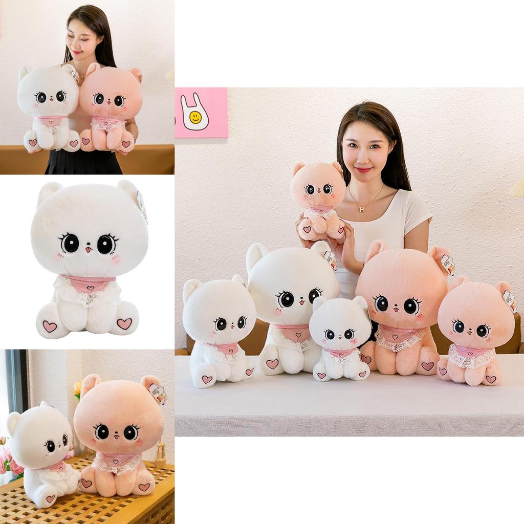 Adorable Cute Sweet Cat Plush Toy Soft Stuffed Animal Pillow For Kids Girls Gift