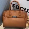 Solid color platinum bag travel commuter handbag large capacity bag women 2 new high-end messenger bag