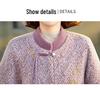 Spring Arrival - Chinese Style Embroidered Mink Velvet Jacket for Middle-Aged & Elderly Women