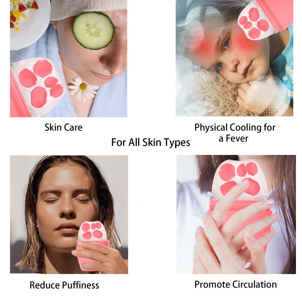 Reusable Facial Massager Beauty Skin Care Tools Ice Cube Trays Upgraded Ice Mold  Eyes and Neck