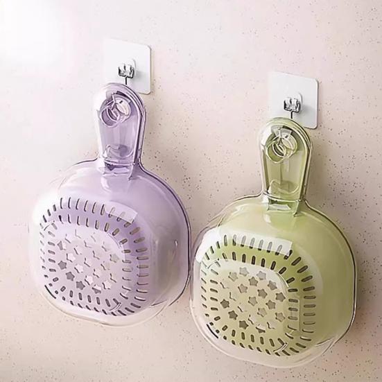 Drain Basket with Ergonomic Handle Thickened Double-Layer Design Kitchen Strainer Bowl Fruit Vegetable Washing Straining Basket