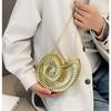 Acrylic Shell Clutch Bag With Lock Closure For Daily Fashion Events