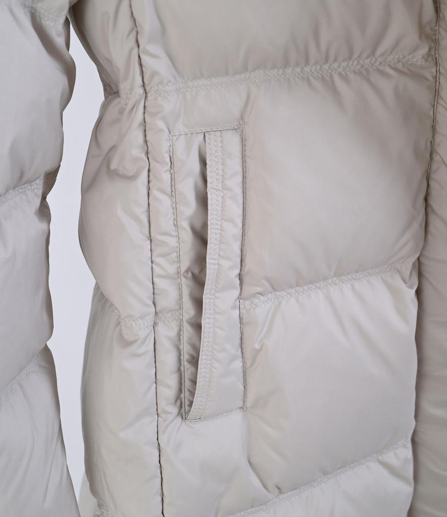 Winter 2024 Women's Long Over-the-Knee Slim Fit Down Jacket with Belted Waist - European Trend