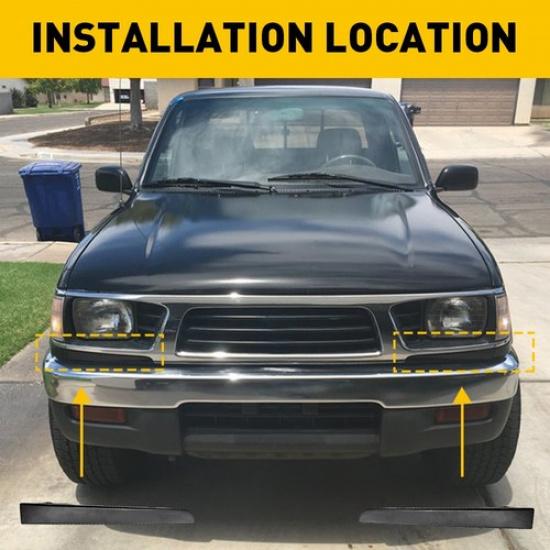 FRONT BUMPER GRILLE HEADLIGHT FILLER TRIM PANELS SET FOR 95-97 Toyota Tacoma 4wd
