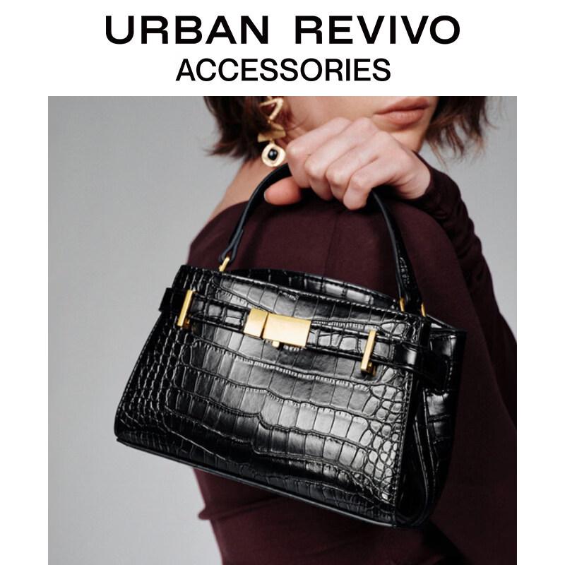 URBAN REVIVO Lychee Texture Crossbody Bag One Size