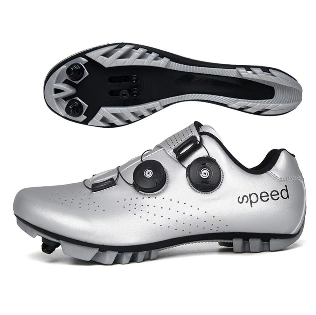 New Unlocked Cycling Shoes Mountain Bike Road Bike Lock Shoes Bicycle Shoes Hard-soled Cycling Shoes Men and Women the Same Style