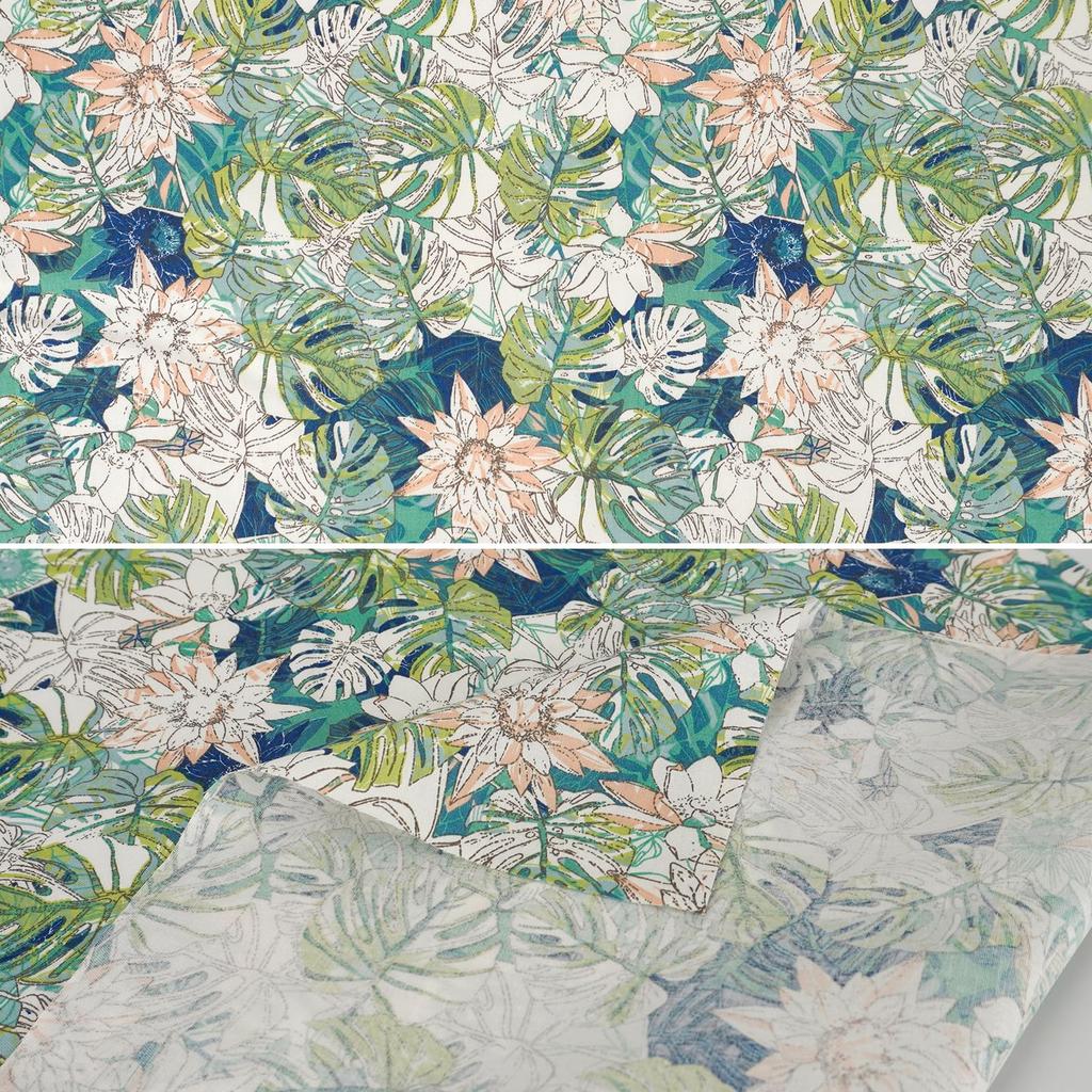 Set of 8 Floral Print Cute for DIY 46x56cm Fabric, Scraps, Crafts,