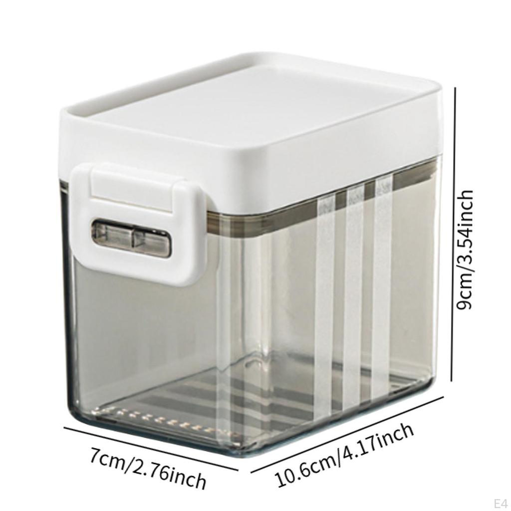 Airtight Food Organizer with Scoop for Fridge Cabinet Countertop Sugar