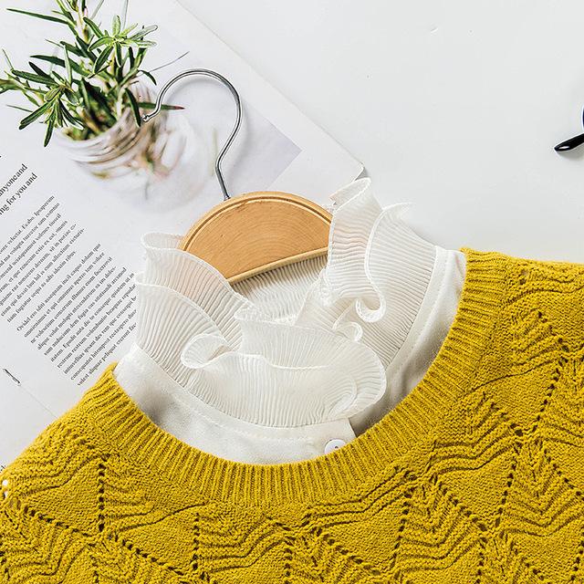 43 Styles Faux Col Stand Revers Chemise Col Détachable Femmes Dentelle Florale Faux Col Demi-Chemise Chemisier Faux Col