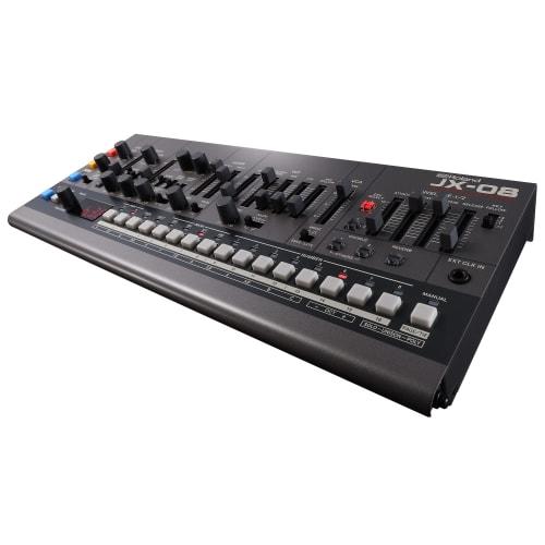 Roland JX-08 Synthesizer: Authentically Reproduces the Sound of the JX-8P, Battery-Powered, and Equipped with a Portable Speaker
