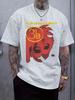 "The Third Eye Blind" Graphic Tee - Casual Crew Neck Short Sleeve T-shirt with Bold Red Print