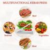 Kebab Maker Press Reusable Manual Kebab Press Kabob Mould Plastic BBQ Meat Skewer Machine For Kitchen Accessories