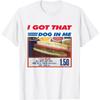 OPWHZVLR Retro Vintage Ich habe diesen Hund in mir Lustiges Hotdog Herren Damen T-Shirt