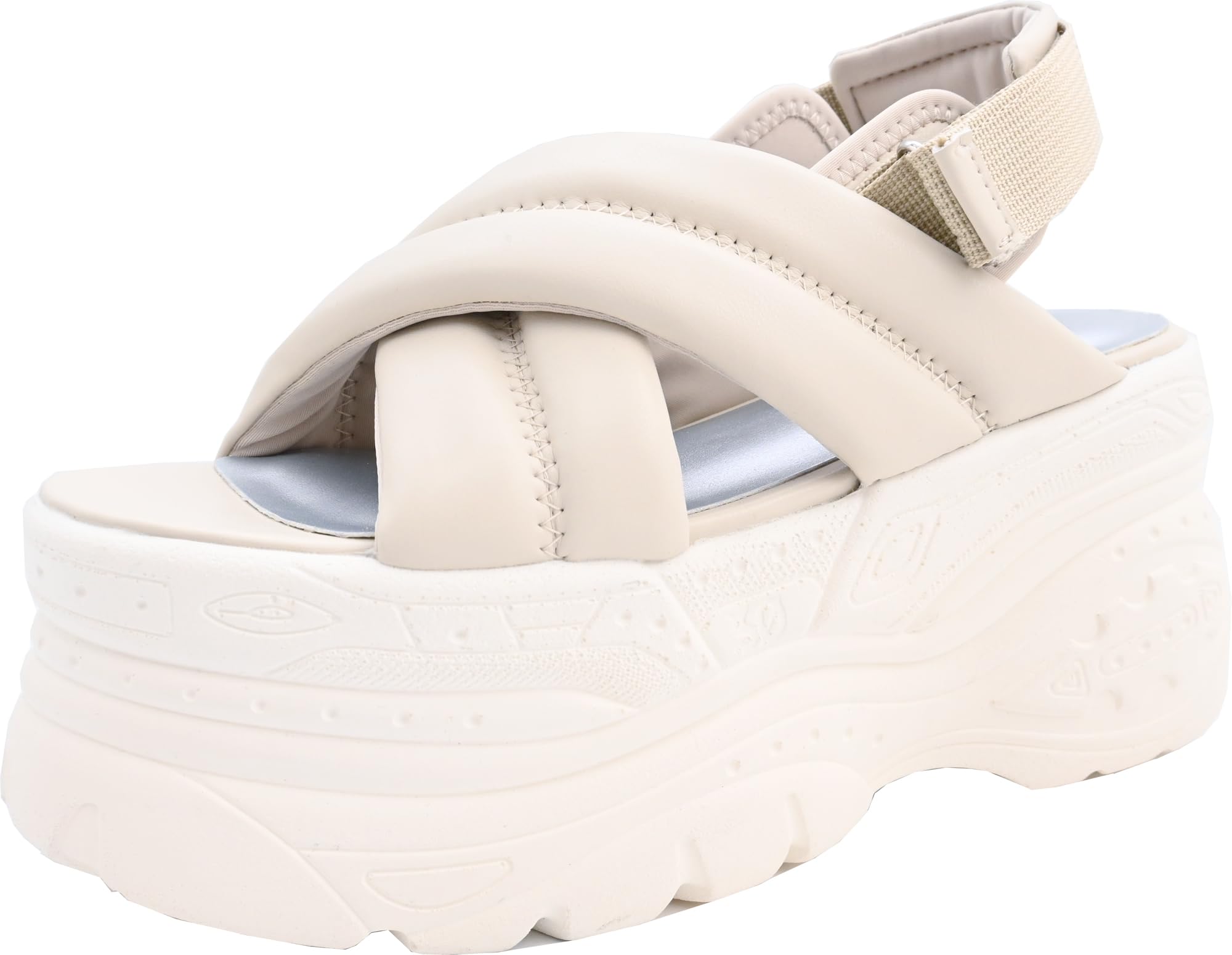 

Yosuke Women s Ivory Sandals, Size 23.5cm, 2605008