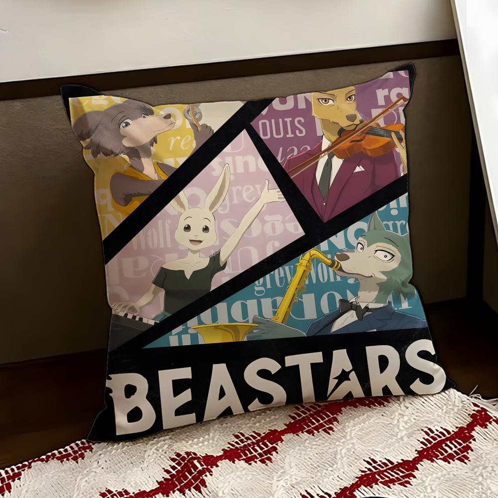 Cartoon BEASTARS Cushion Cover Reversible Soft Durable Pillow Cover Home  Car MultiScene Use for Daily Comfort
