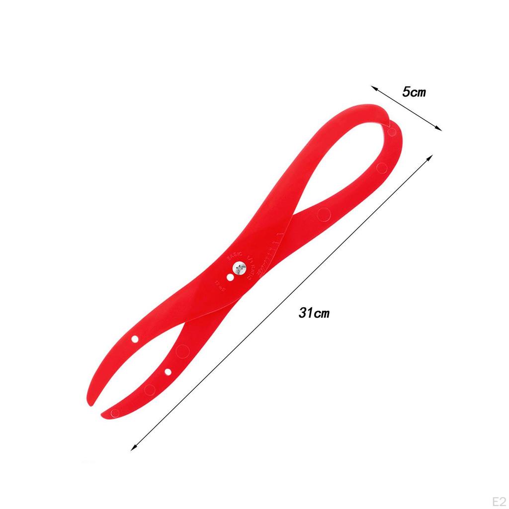 Bent Leg Caliper Clay Measuring Pottery Tool Multiuse Easy Carrying Red
