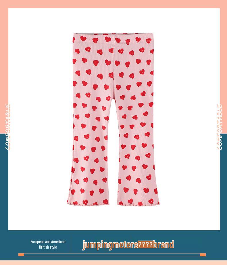 Girls' Slim-Fit Pure Cotton Leggings: Lightweight, Long Pants for Spring, Summer, and Autumn