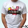 Shanghai Flag - White Kids Boys T-Shirt Top China Design - S S Kids & Baby Sizes