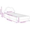 Kids Bed Frame with Headboard Black 80 x 200 cm PU Leather