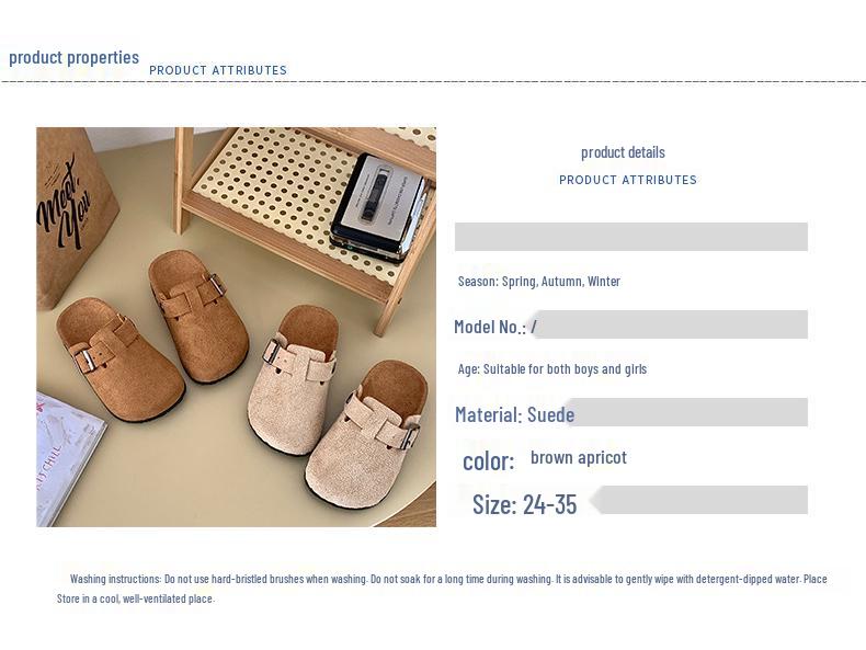 Kinderen Retro Kurken Sandalen: Comfortabele, Antislip, Gesloten Zomerschoenen voor Jongens & Meisjes