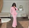 2025 cross-border European and American autumn new lapel temperament commuter top waist hip wrap one step skirt women's clothing
