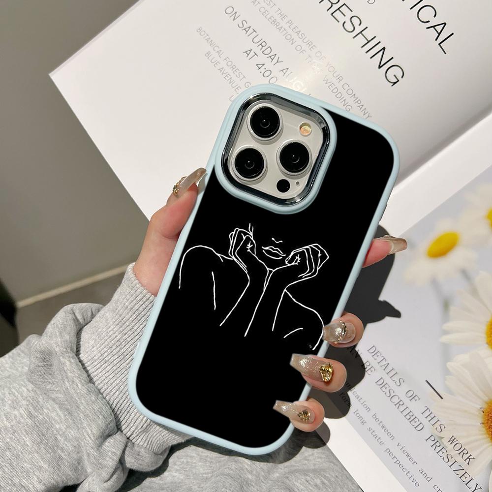 Чехлы для телефонов Ae79 femme в черной рамке для Samsung A13 A32 A53 A04 A54 S23 S24 — фото 18