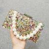 Vintage Colorful Paper Summer Chain Bag Fashion Evening Shoulder Acrylic Luxury Woman Handbag Shopper Bags Women Famous Brands