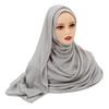 Muslim Modal Hijab Rayon Cotton Shawls For Women Plain Scarf Big Size Headscarf Islamic Turban Headband 190*85cm