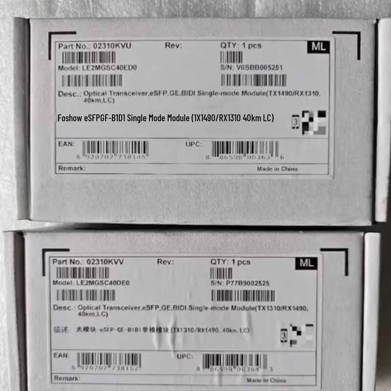 Huawei Gigabit Single-Mode Single-Fiber Bidi LC Optical Transceiver