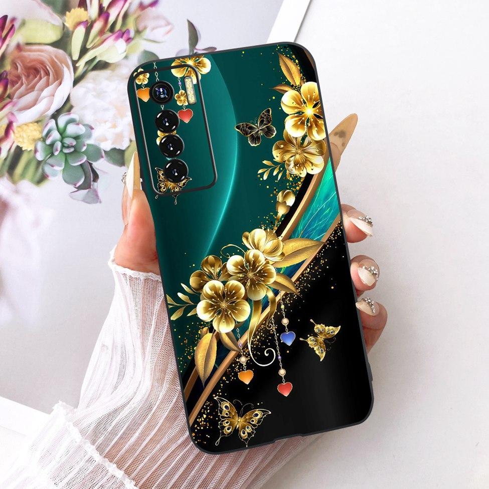 Phone Case For Tecno Camon 17 Pro Cover Silicone Cute Cat Fashion Funny Painted Funda For Tecno Camon 17Pro CG8 CG8h Casing