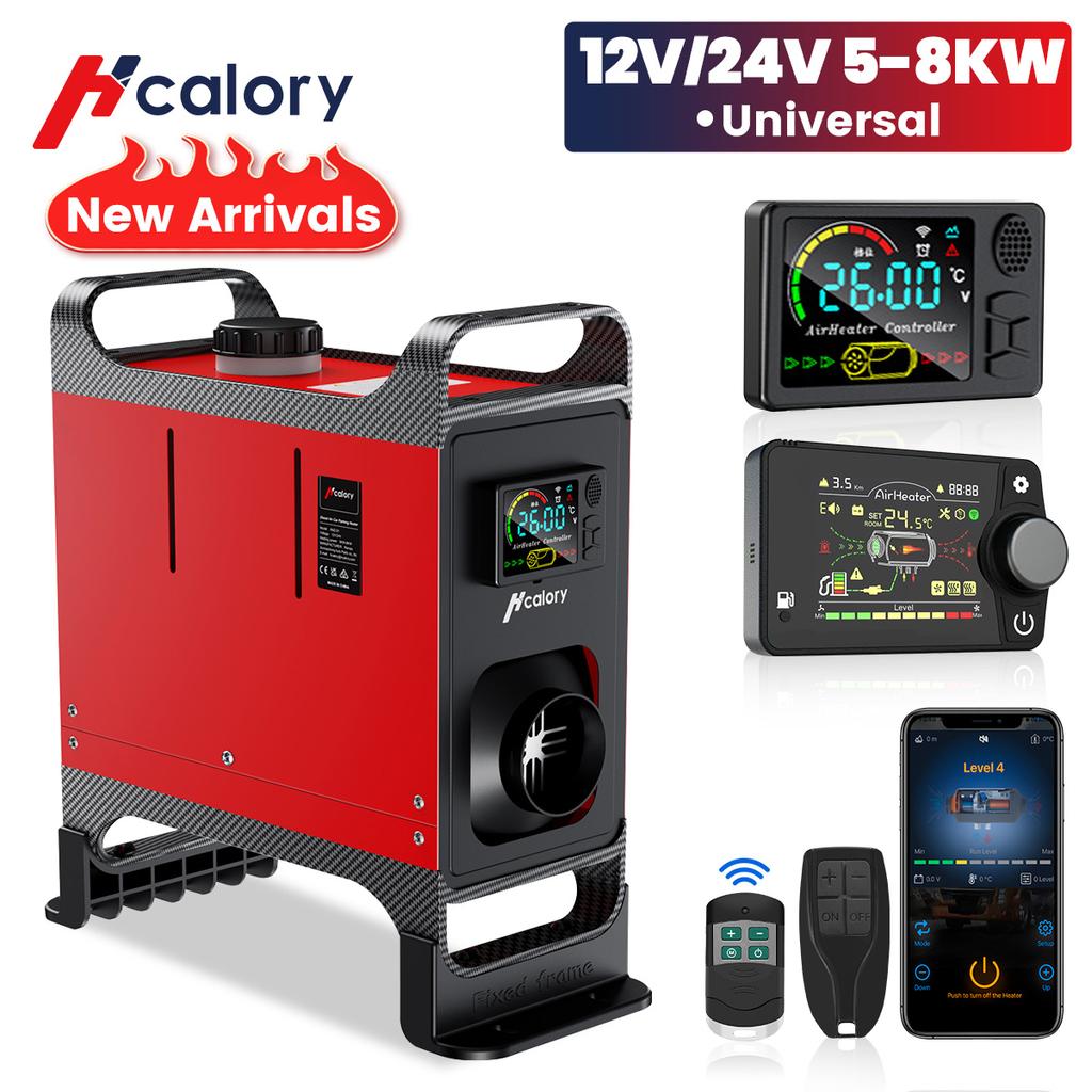 Buy Hcalory 12V 24V Universal 58KW Car Parking Air Heater LCD Screen