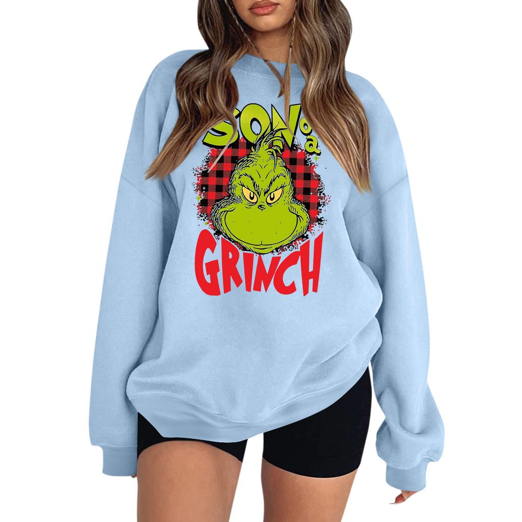 Women's Colorblock Sweatshirt Long Sleeve Round Neck Casual Comfortable Loose Lightweight Women's Sweatshirtt