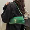 PU Vintage Underarm Bag Flap Decor Handbag New Tote Bag  Party